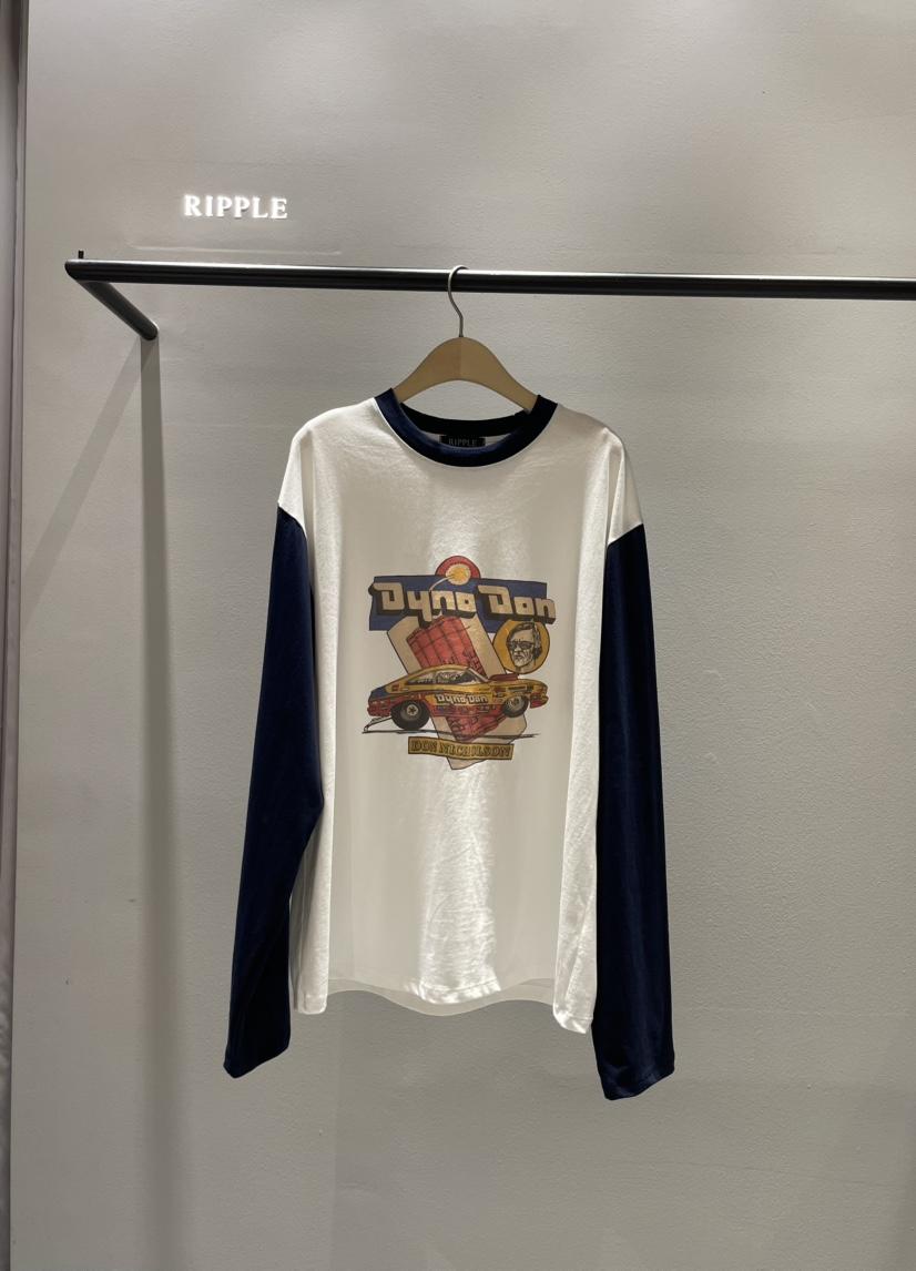 RIPPLE韓國代購㊣女裝新款真品職業25秋冬休閑熱賣人氣長袖T恤RIPPLE長袖T恤