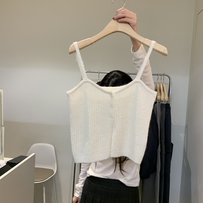 OUTRENE東大門㊣實拍女裝新品休閑職業熱賣25秋冬推薦吊帶背心OUTRENE吊帶/背心