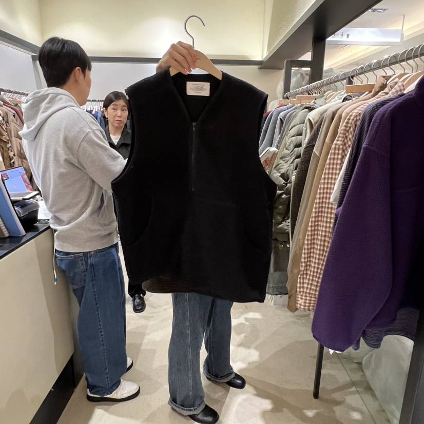 SELF SERVICE東大門㊣直郵女裝新品推薦熱賣25秋冬真品馬甲SELF SERVICE馬甲