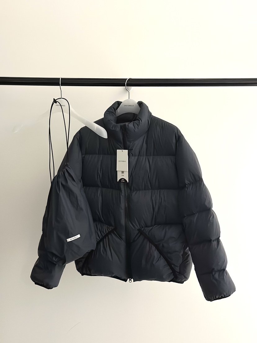 ANDTERRACE韓國代購㊣女裝新品時尚短款羽絨服含包填充鵝絨ANDTERRACE短款羽絨服