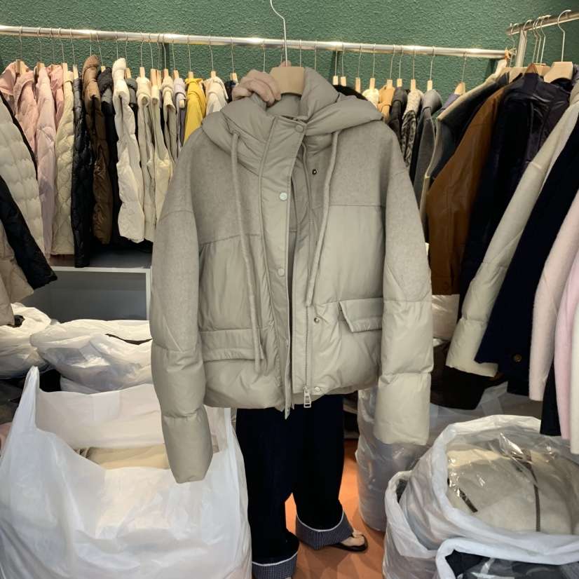 SIMPLE PARK/WMSTORY東大門㊣實拍女裝新款熱賣短款羽絨服填充SIMPLE PARK/WMSTORY短款羽絨服