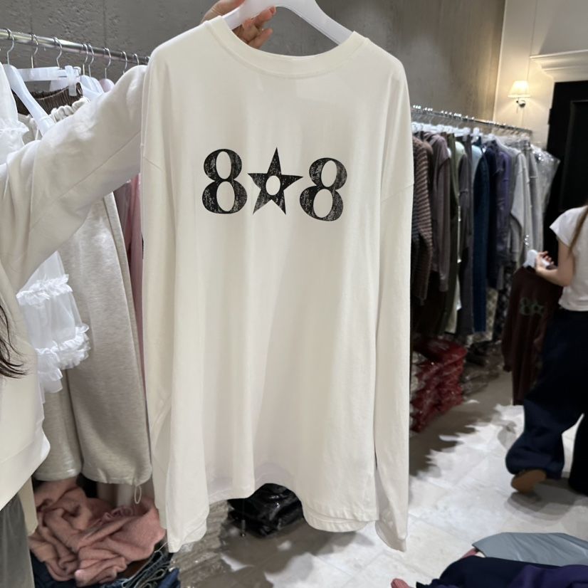 MIXXIN東大門㊣代購女裝新品真品休閑25秋冬推薦人氣長袖T恤MIXXIN長袖T恤