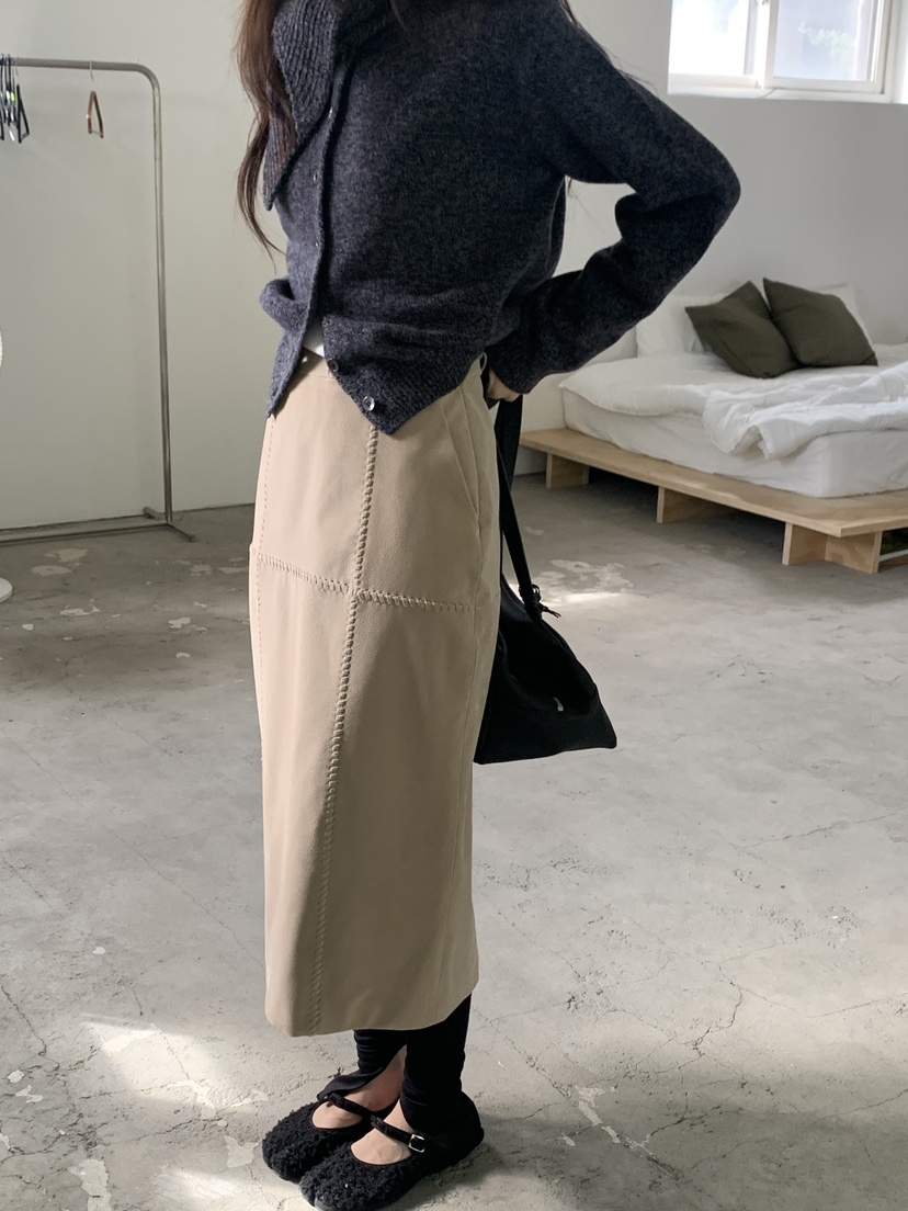 LOGARDEN韓國直郵㊣女裝新款職業熱賣時尚推薦半身裙中短裙LO GARDEN半身裙/中短裙