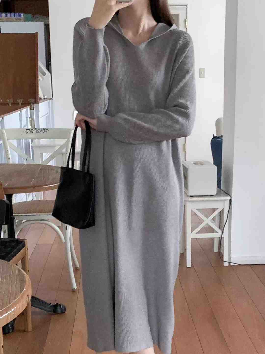 BRUNCH-OT東大門㊣實拍女士新款熱賣25秋冬休閑人氣連衣裙BRUNCH-OT連衣裙