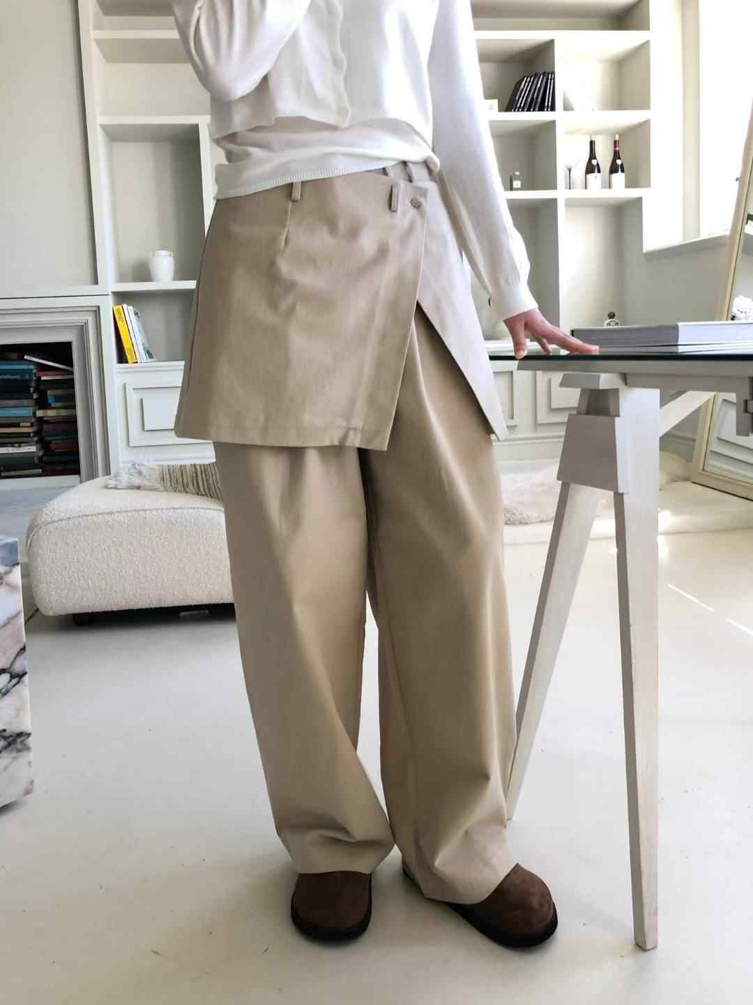 M.STORY東大門㊣直郵女裝新款熱賣推薦職業休閑裙褲不含腰帶M.STORY裙褲