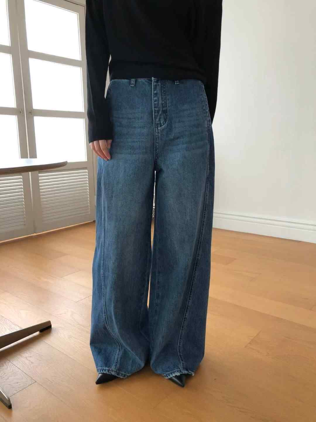M.STORY東大門㊣直郵女士新款25秋冬真品熱賣職業休閑牛仔褲M.STORY牛仔褲