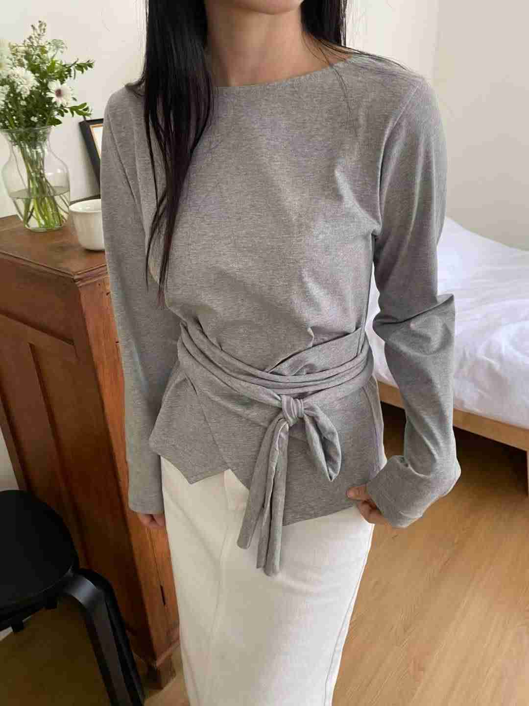 M.STORY韓國直郵㊣女裝新款職業人氣時尚25秋冬真品長袖T恤M.STORY長袖T恤