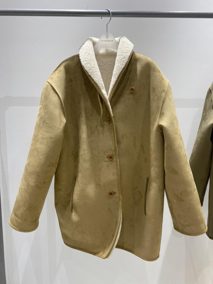 NOPROBLEM韓國直郵㊣女裝新品休閑真品時尚中長款大衣兩面穿NOPROBLEM中長款大衣