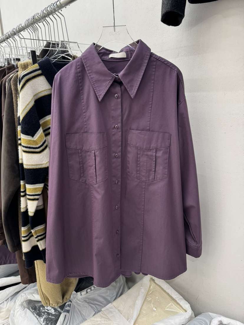 OURS東大門㊣實拍女裝新品職業時尚推薦25秋冬襯衫蕾絲衫套裝OURS襯衫/蕾絲衫