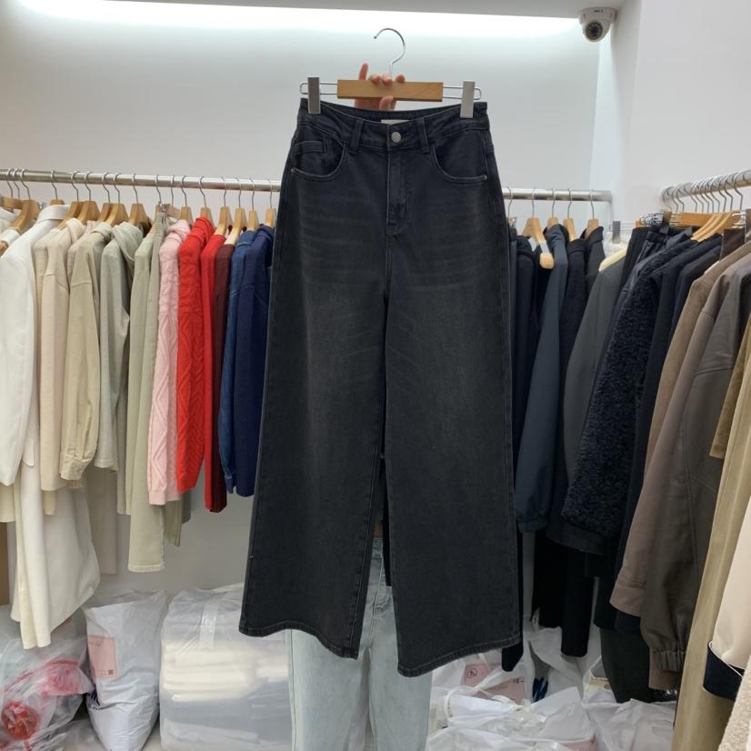 DRESS ROOM東大門㊣代購女裝新款時尚人氣推薦25秋冬牛仔褲直筒DRESS ROOM牛仔褲