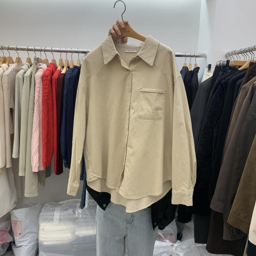 DRESS ROOM東大門㊣代購女裝新款人氣職業襯衫蕾絲衫燈芯絨DRESS ROOM襯衫/蕾絲衫