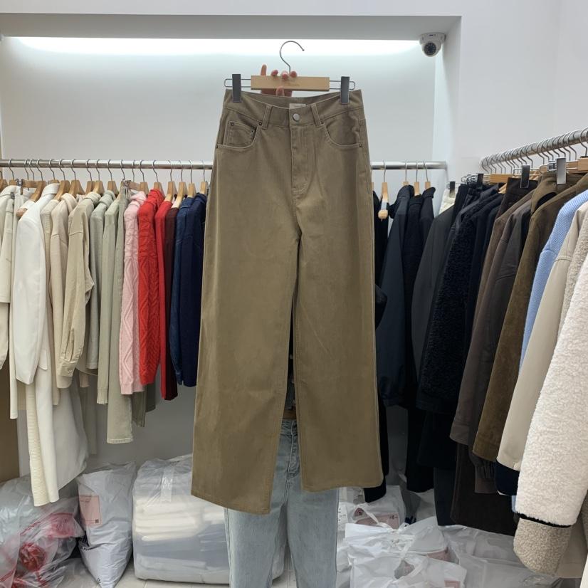 DRESS ROOM韓國代購㊣女裝新品人氣熱賣職業休閑休閑褲燈芯絨DRESS ROOM休閑褲