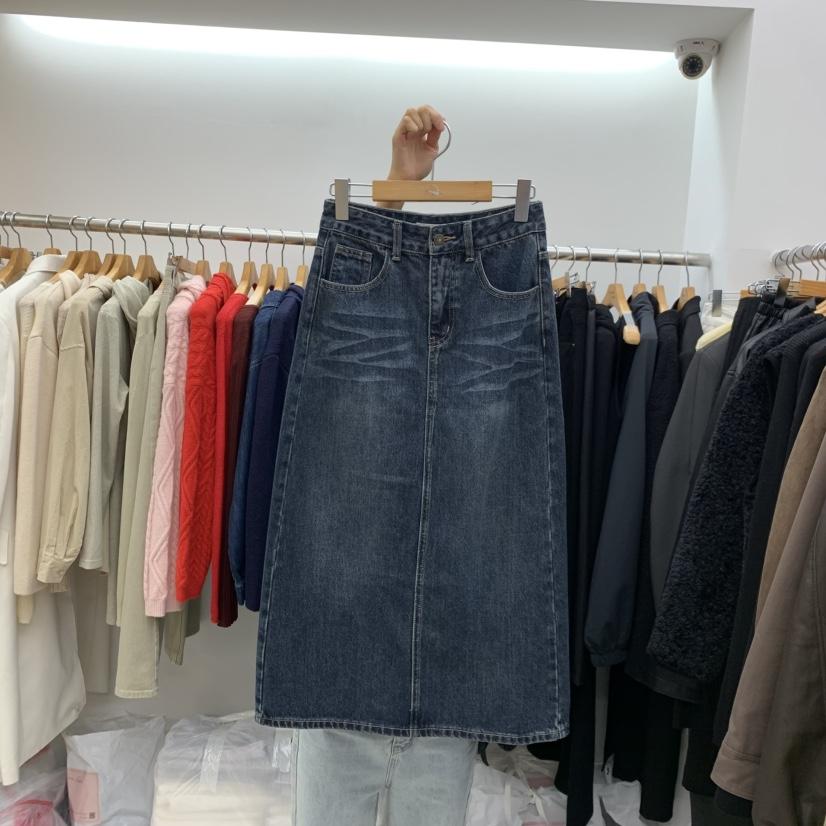 DRESS ROOM韓國代購㊣女裝新款推薦熱賣真品半身裙中短裙水洗DRESS ROOM半身裙/中短裙