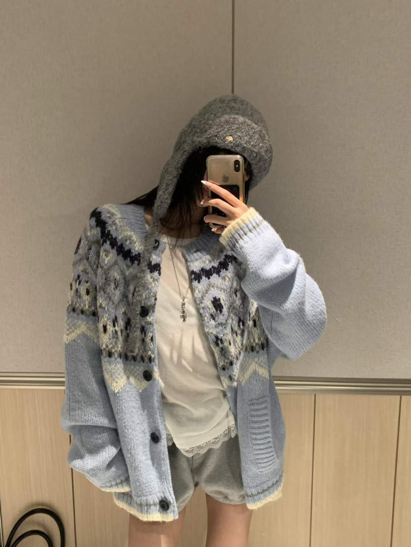 VIRKIN韓國代購㊣女士新款熱賣真品休閑25秋冬時尚職業針織衫VIRKIN針織衫