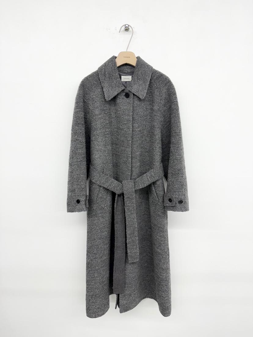 TOOGOOD東大門㊣直郵女裝新品熱賣25秋冬職業中長款大衣含腰帶TOOGOOD中長款大衣