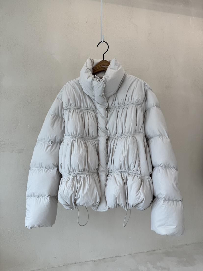 LAUNDRY東大門㊣代購女裝新款25秋冬短款羽絨服填充褶皺鴨絨LAUNDRY短款羽絨服