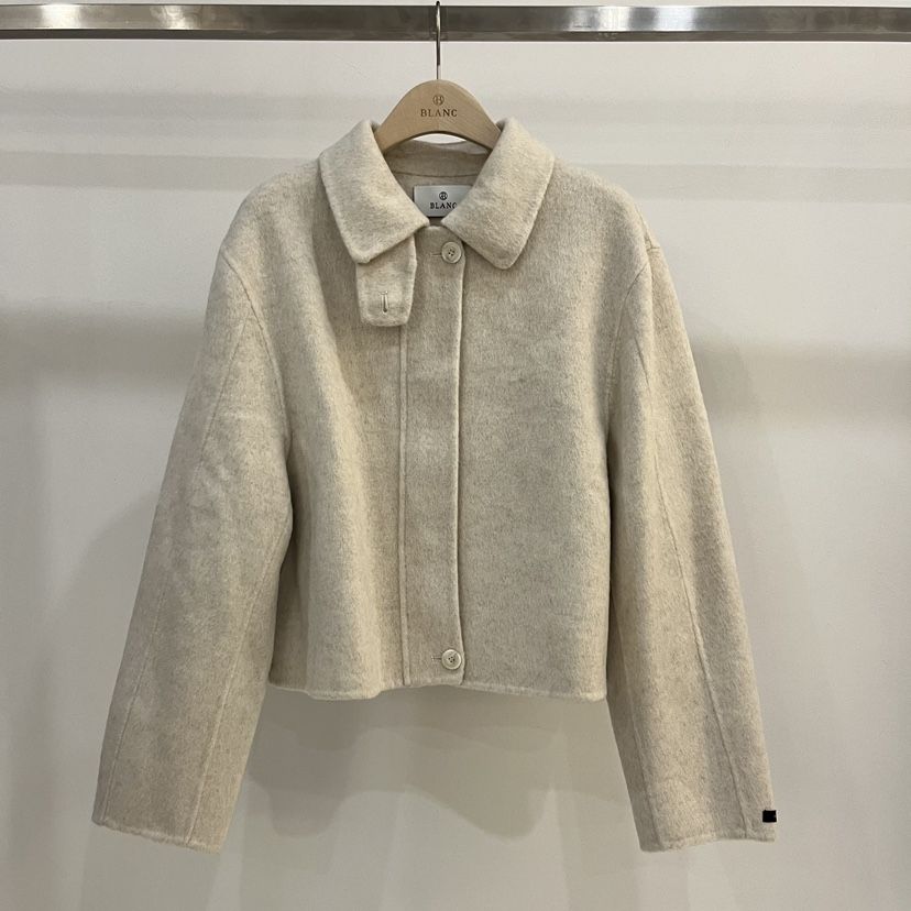 BLANC-A韓國直郵㊣女士新品休閑推薦熱賣時尚25秋冬短款大衣BLANC-A短款大衣