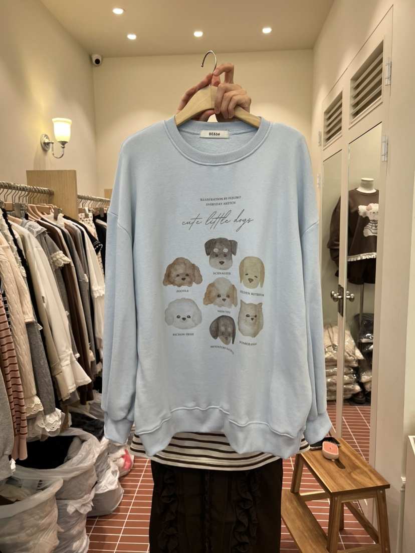 BE&amp;BE東大門㊣實拍女裝新品推薦熱賣人氣25秋冬休閑衛衣BE&be衛衣