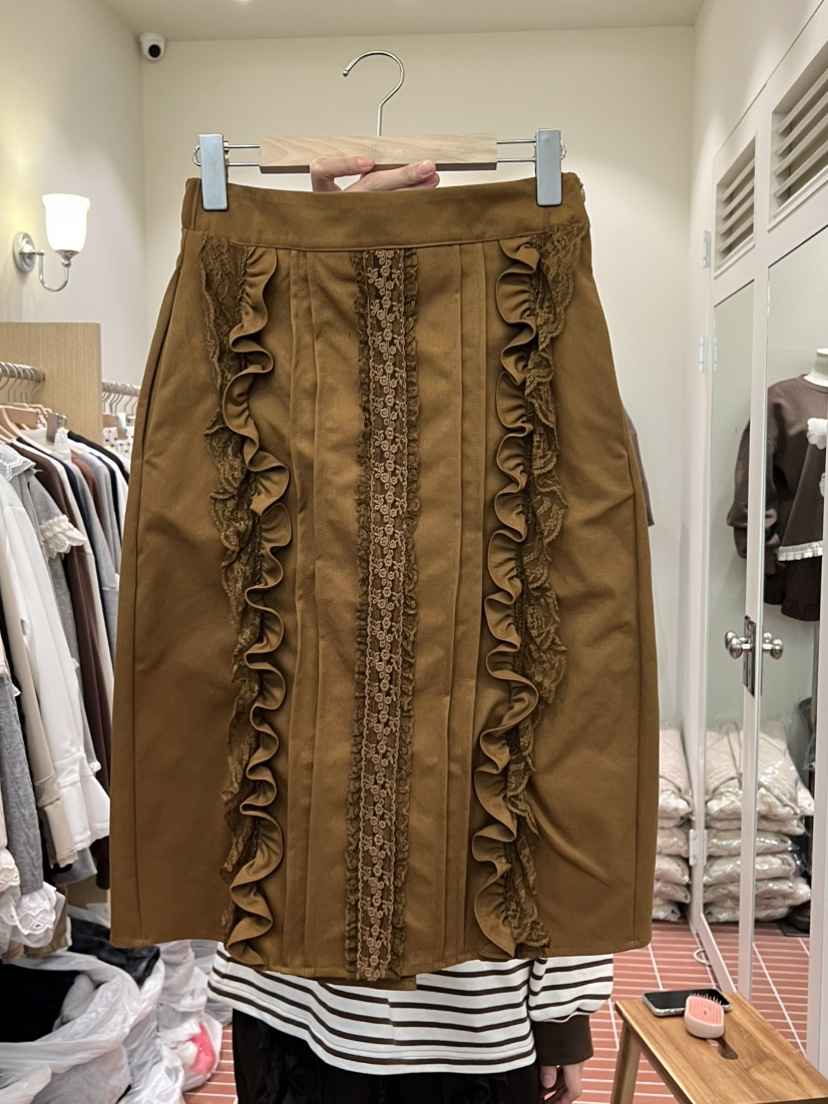 BE&amp;BE東大門㊣實拍女裝新款真品25秋冬職業半身裙中短裙BE&be半身裙/中短裙