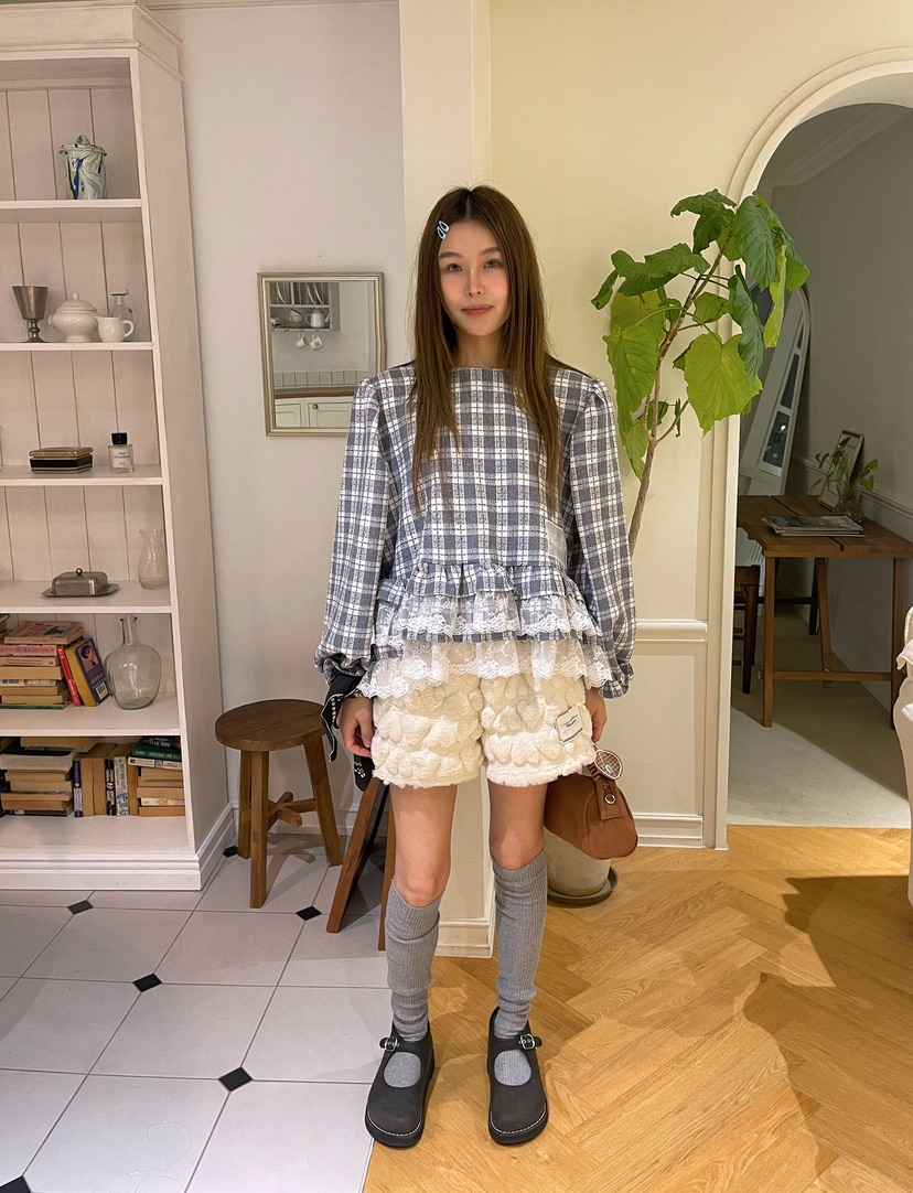 BOUTIQUE-L東大門㊣直郵女士新品熱賣人氣休閑推薦襯衫蕾絲衫BOUTIQUE-L襯衫/蕾絲衫
