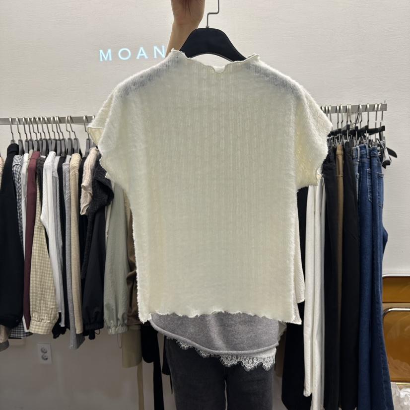 MOANA韓國代購㊣女裝新款職業推薦25秋冬時尚休閑人氣熱賣T恤MOANAT恤
