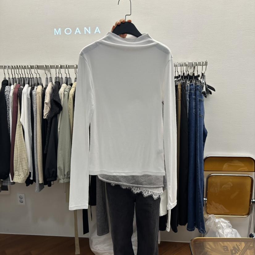 MOANA東大門㊣代購女裝新款職業真品熱賣推薦休閑時尚長袖T恤MOANA長袖T恤