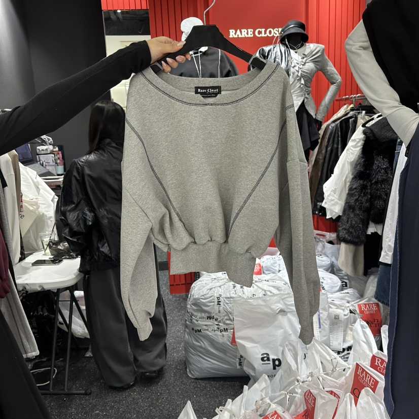 RARE CLOSET東大門㊣代購女士新款休閑熱賣人氣25秋冬衛衣加絨RARE CLOSET衛衣