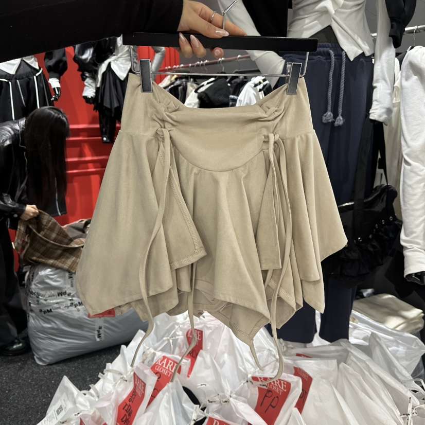 RARE CLOSET韓國直郵㊣女士新款熱賣時尚推薦職業裙褲絨面革RARE CLOSET裙褲