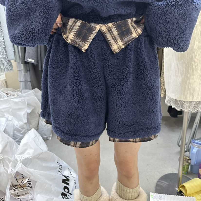 FOUNDATION東大門㊣實拍女裝新款真品熱賣推薦人氣短褲羊毛FOUNDATION短褲