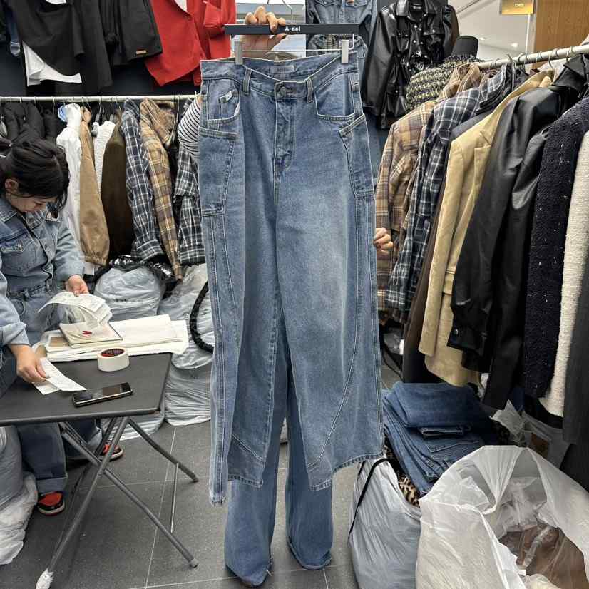 A-DEL東大門㊣代購女士新品時尚職業25秋冬人氣休閑牛仔褲A-DEL牛仔褲