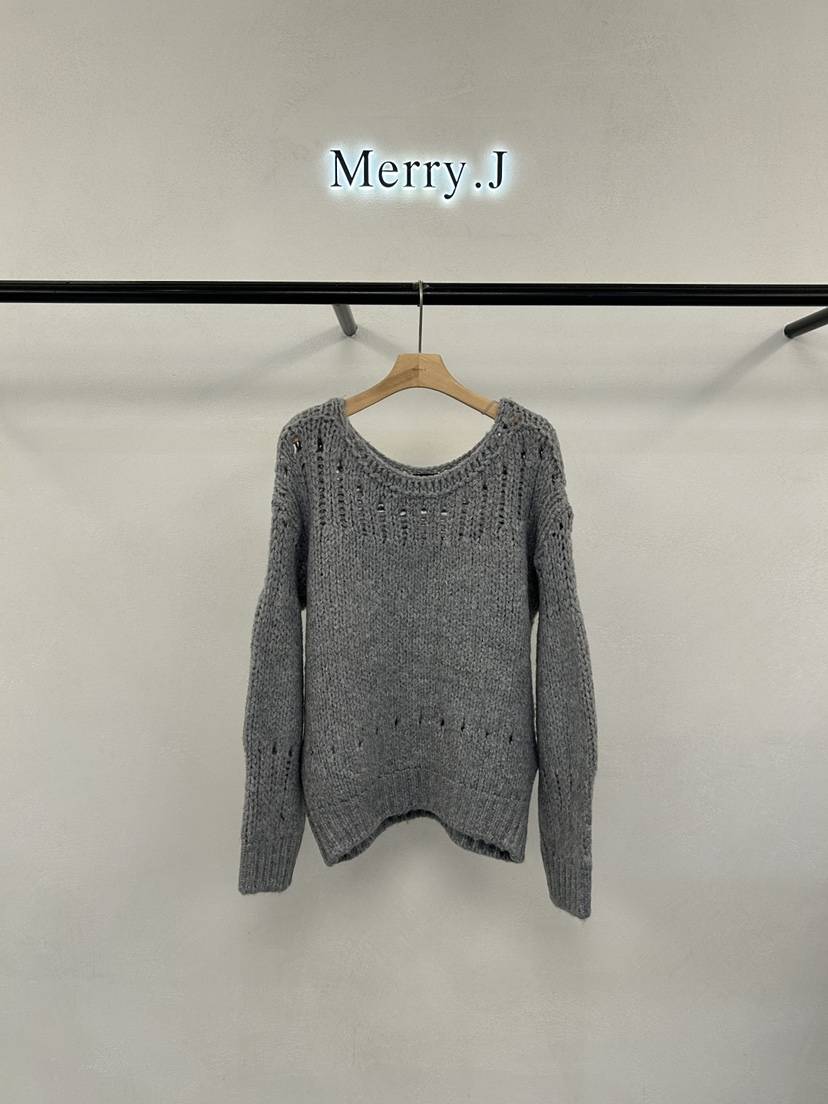MERRY-J韓國代購㊣女士新品人氣熱賣25秋冬真品時尚針織衫MERRY-J針織衫
