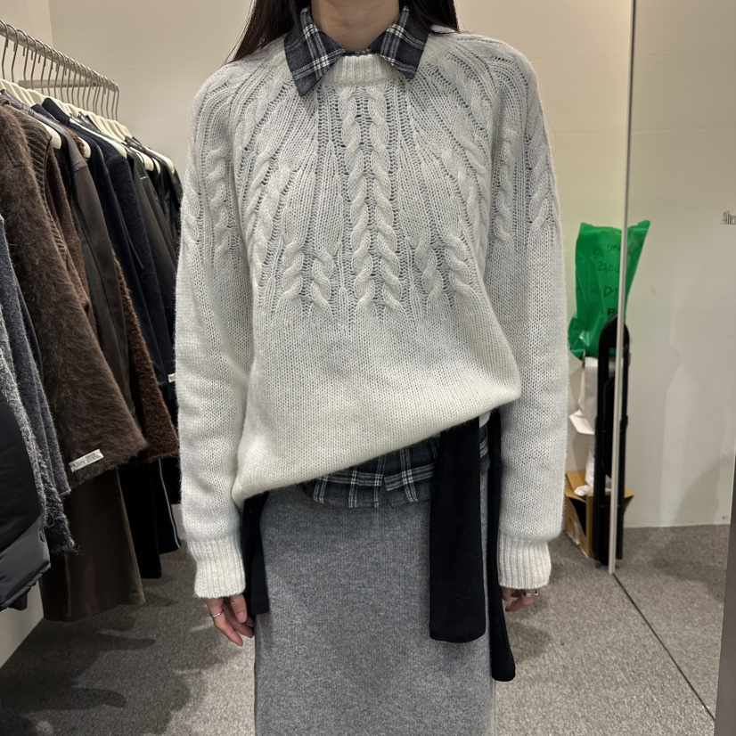 ALTER韓國代購㊣女士新品25秋冬推薦時尚真品職業人氣針織衫Alter針織衫