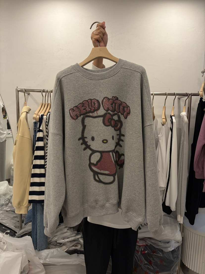 DELICATE韓國直郵㊣女裝新品25秋冬人氣真品時尚衛衣可愛的DELICATE衛衣
