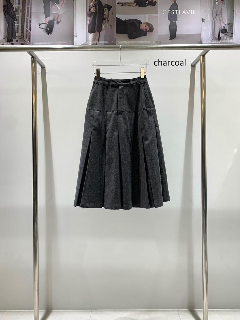 CESTLAVIE東大門㊣實拍女裝新款人氣熱賣25秋冬休閑長裙羊毛CESTLAVIE長裙