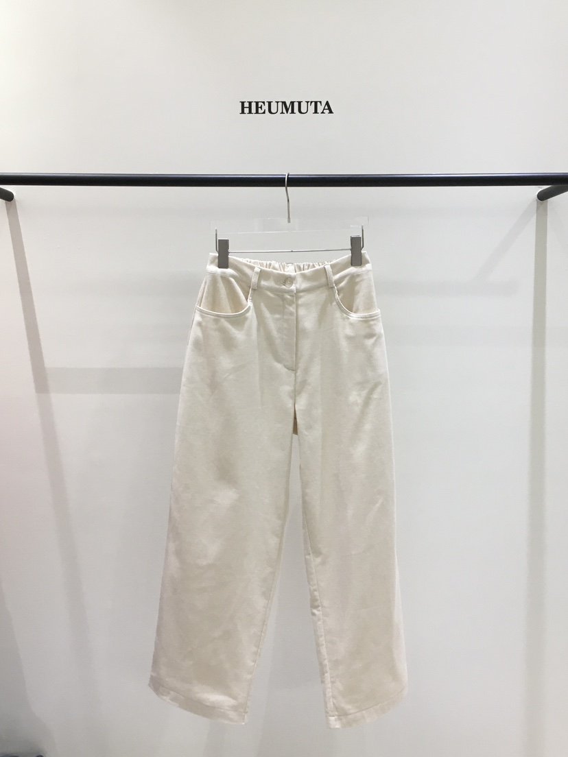 HEUMUTA韓國代購㊣女士新款職業人氣25秋冬休閑褲燈心絨拉絨HEUMUTA休閑褲