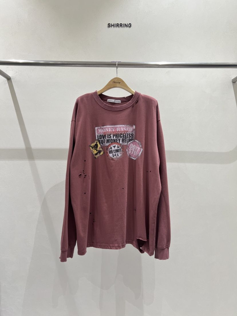 SHIRRING東大門㊣直郵女裝新品25秋冬真品推薦人氣職業長袖T恤SHIRRING長袖T恤