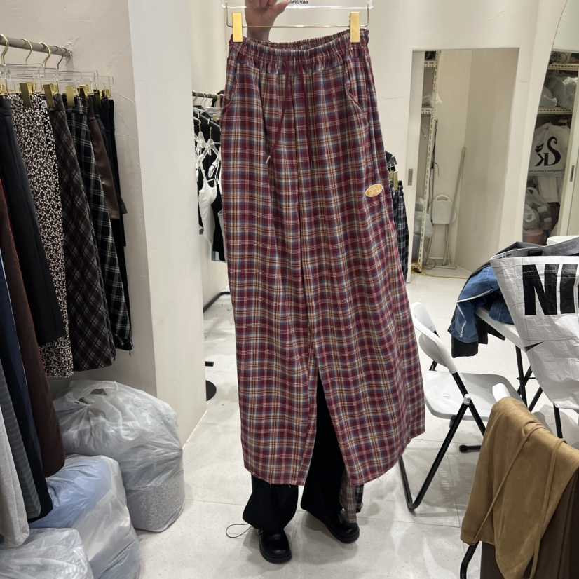 BADFORMUS東大門㊣實拍女士新品人氣推薦職業真品休閑褲格紋BADFORMUS休閑褲
