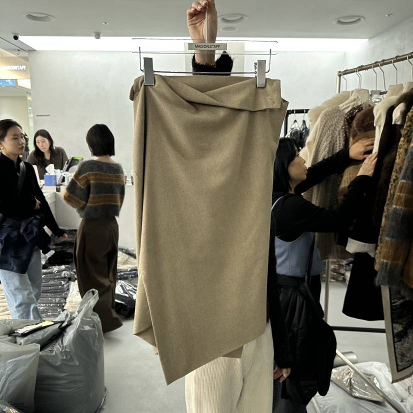 DOUBLE STANDARD/LE SMOKING/MAISONSTAFF東大門㊣直郵女士新品熱賣長裙MAISONSTAFF長裙