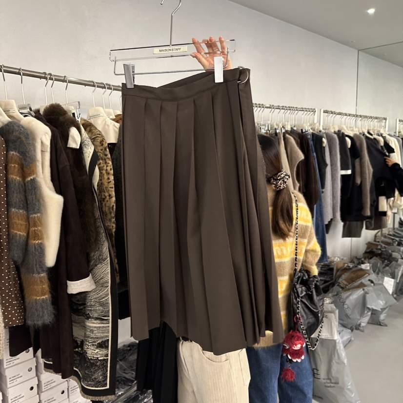 DOUBLE STANDARD/LE SMOKING/MAISONSTAFF東大門㊣實拍女士新品休閑長裙MAISONSTAFF長裙