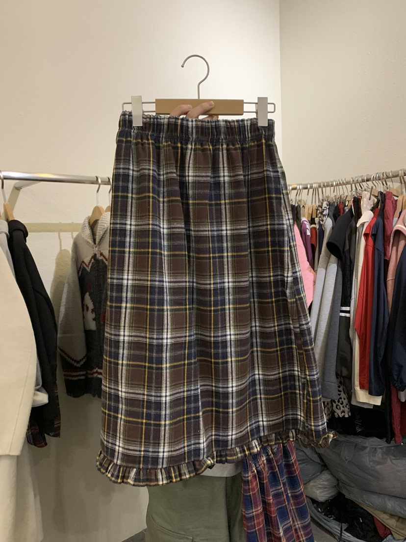 JUPITER東大門㊣直郵女裝新品休閑真品熱賣時尚人氣長裙格紋JUPITER長裙