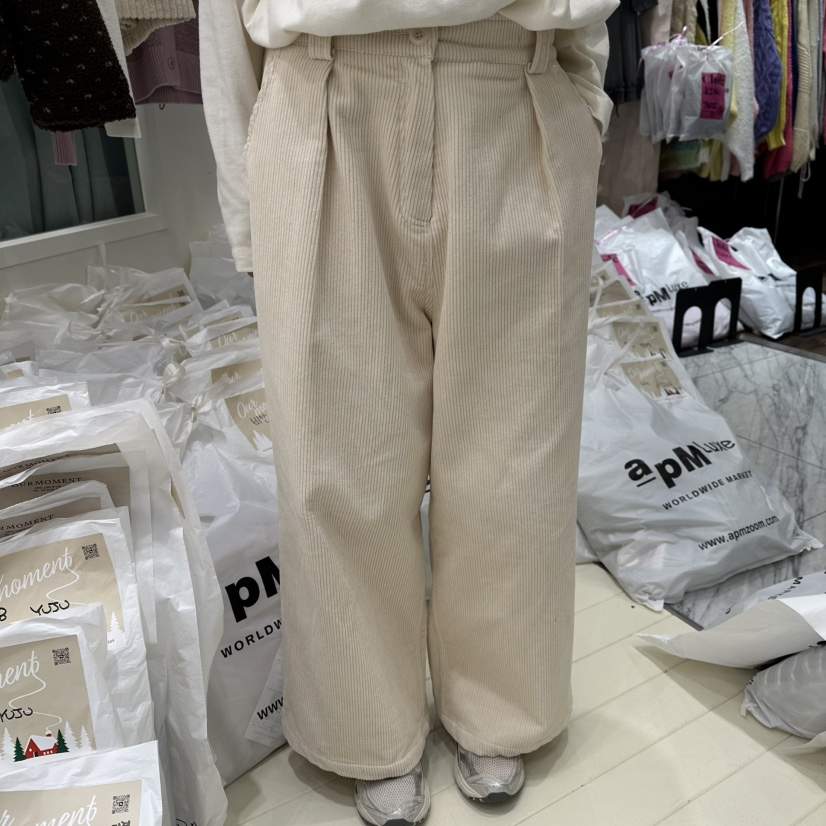 OURMOMENT東大門㊣代購女士新品熱賣人氣休閑25秋冬時尚休閑褲OURMOMENT休閑褲