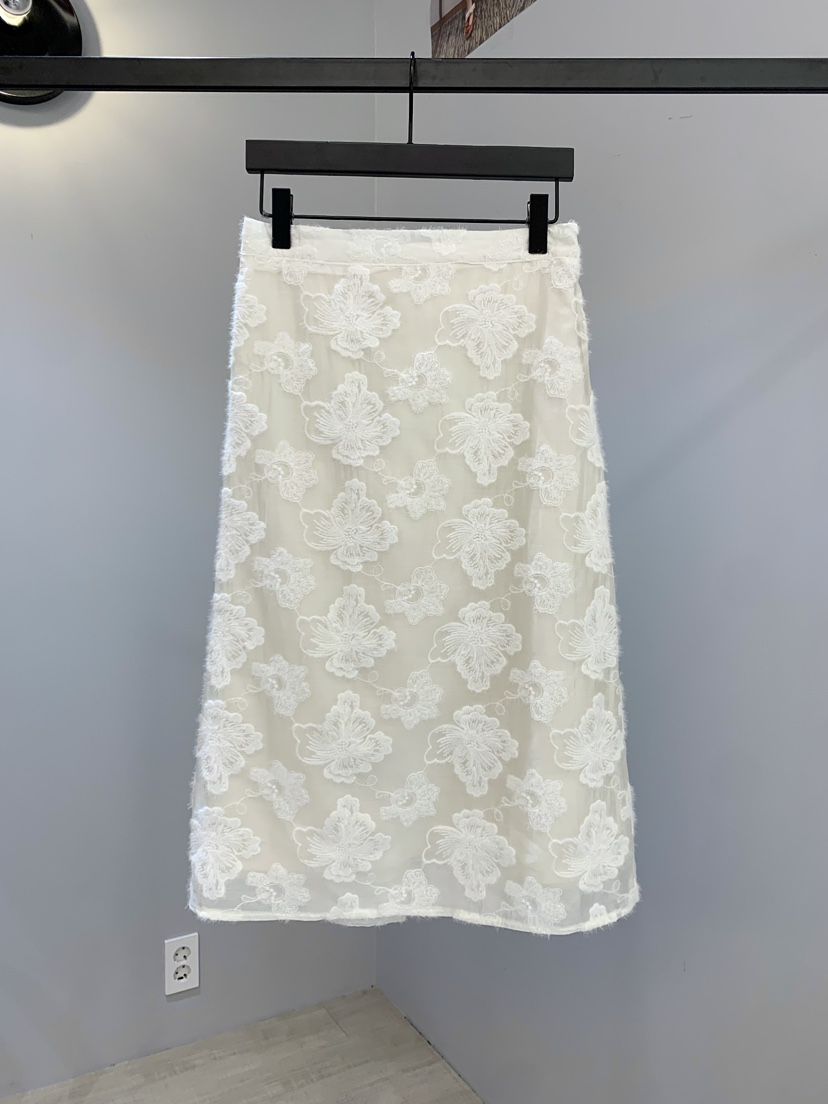 SOFTNESS東大門㊣實拍女裝新品人氣25秋冬半身裙中短裙蕾絲Softness/Cosmic半身裙/中短裙
