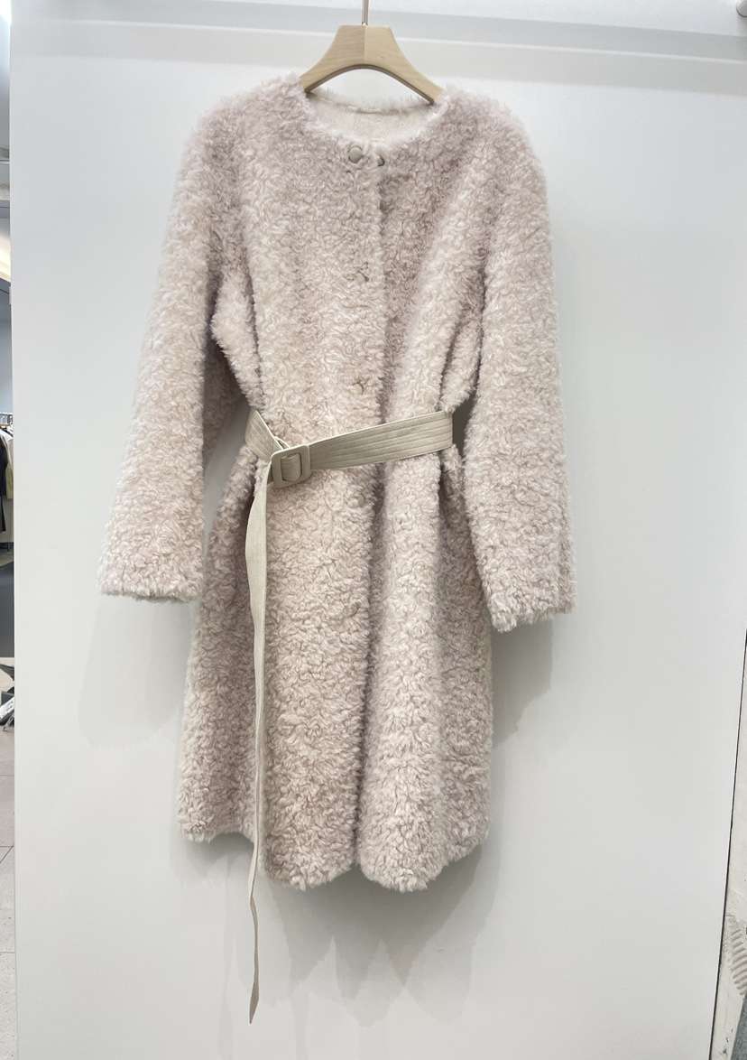 NYLON東大門㊣實拍女士新品25秋冬時尚真品中長款大衣含腰帶NYLON中長款大衣