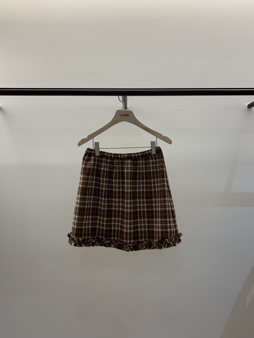 LA CREME東大門㊣直郵女士新品真品推薦職業25秋冬休閑短裙LA CREME短裙