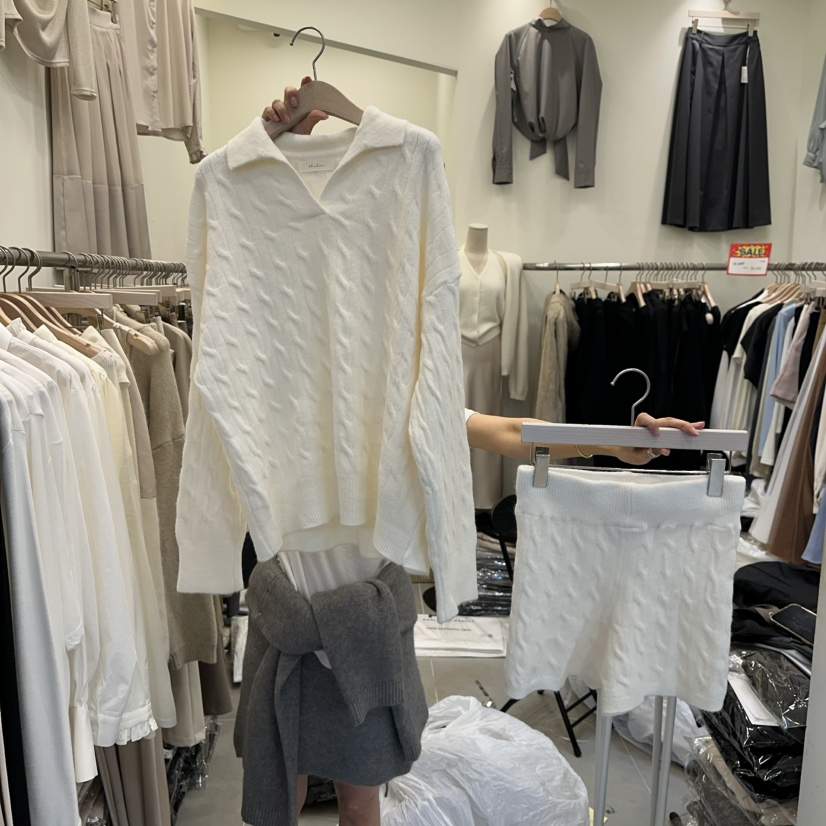 THE LOW韓國代購㊣女士新款職業時尚推薦真品套裝兩件套套裝THE LOW套裝