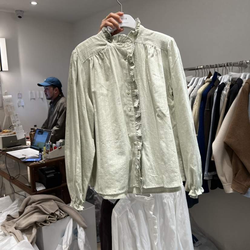 VENIR-a東大門㊣代購女裝新品職業推薦真品時尚襯衫蕾絲衫VENIR-a襯衫/蕾絲衫