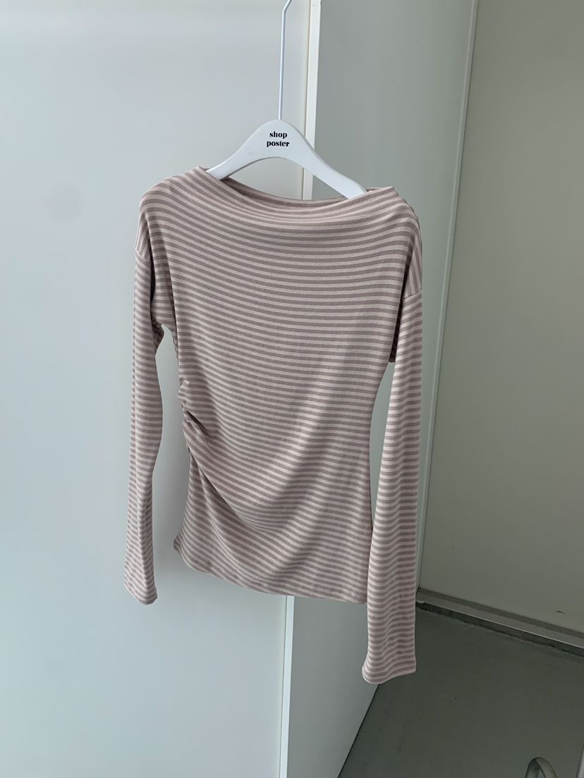 SHOP POSTER東大門㊣代購女裝新品熱賣真品職業25秋冬長袖T恤SHOP_POSTER長袖T恤