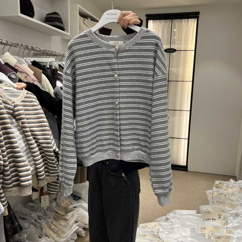 VENIR-a韓國代購㊣女裝新款休閑真品熱賣25秋冬職業針織衫VENIR-a針織衫