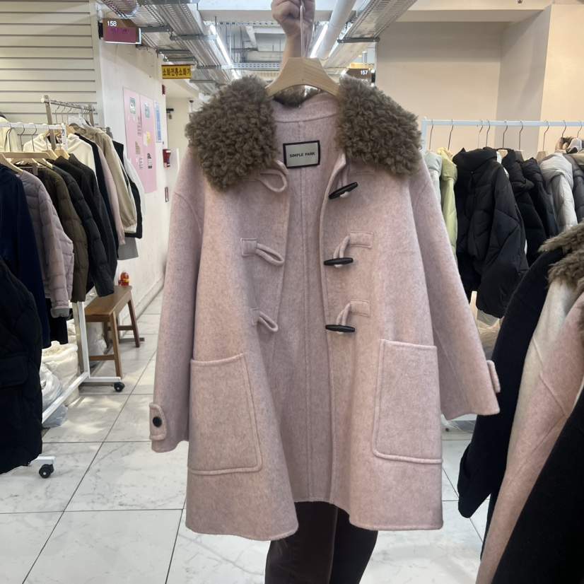 SIMPLE PARK/WMSTORY東大門㊣代購女士新品人氣中長款大衣SIMPLE PARK/WMSTORY中長款大衣