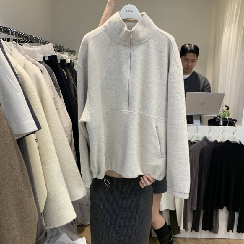 JINSIM東大門㊣直郵女裝新品職業人氣25秋冬衛衣連帽衫拉鏈JINSIM衛衣